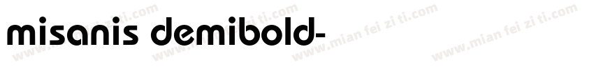 misanis demibold字体转换